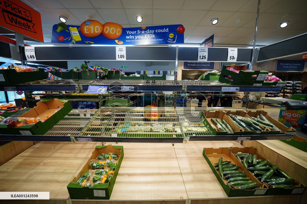 BRITAIN-FRUIT AND VEGETABLE-SHORTAGE