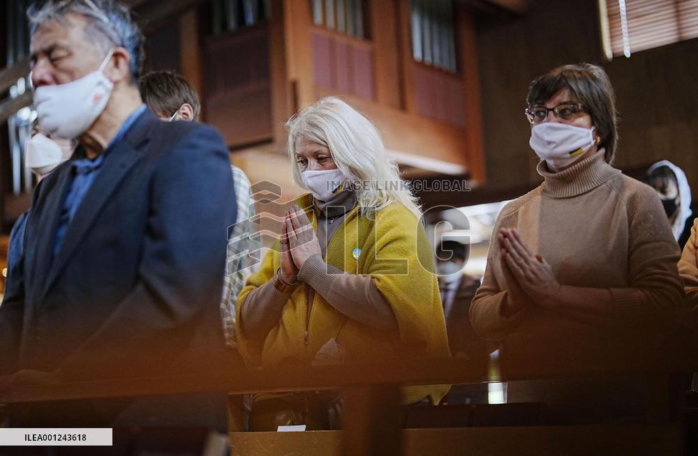 1st anniversary of Russia's war on Ukraine marked in Tokyo