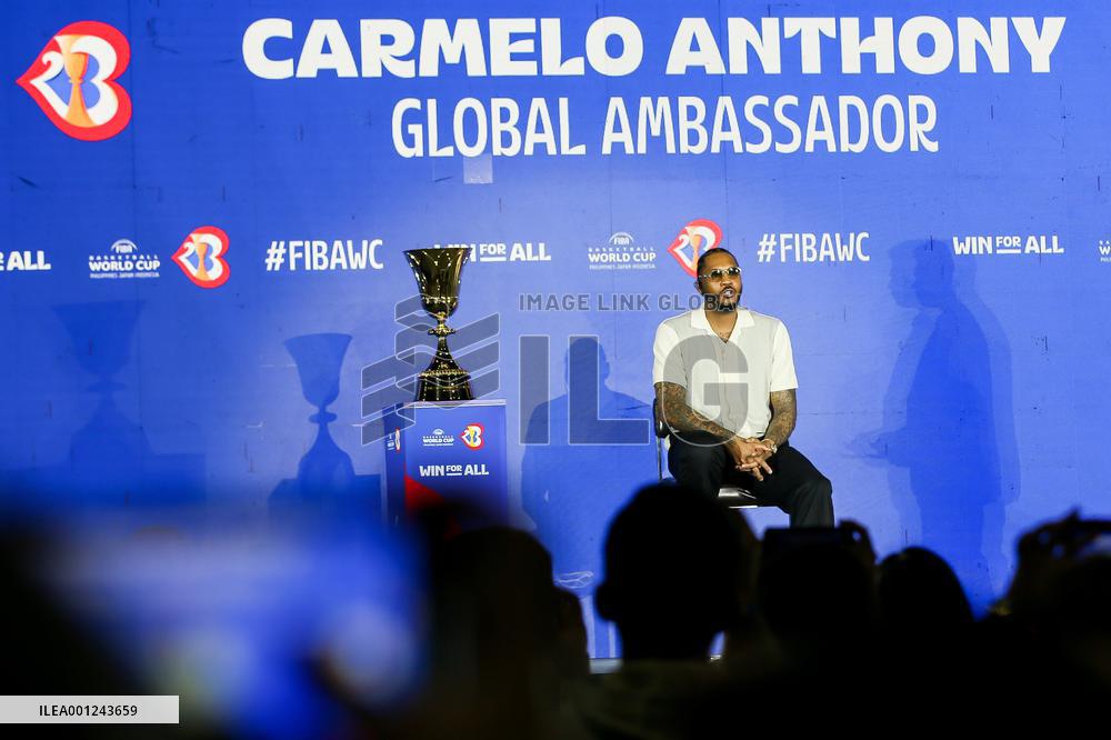 (SP)PHILIPPINES-QUEZON CITY-BASKETBALL-FIBA WORLD CUP 2023-GLOBAL AMBASSADOR