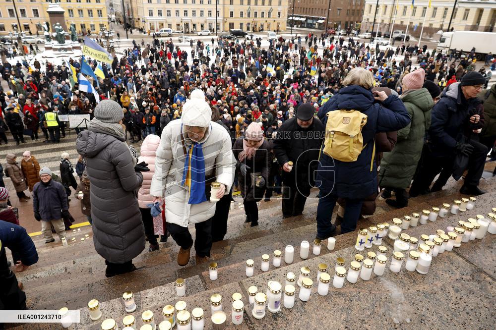 Light for Ukraine memorial event