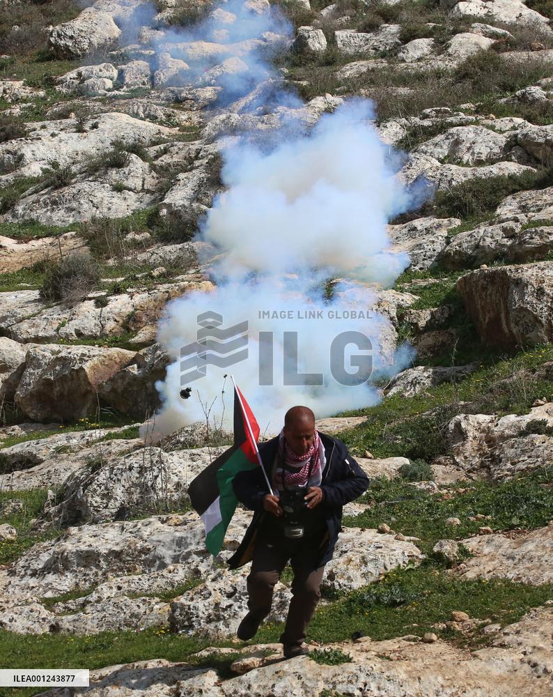 MIDEAST-BEIT DAJAN-CLASHES