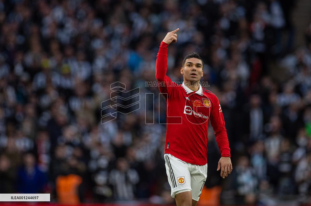 (SP) BRITAIN-LONDON-FOOTBALL-FOOTBALL LEAGUE CUP FINAL-NEW VS MUN