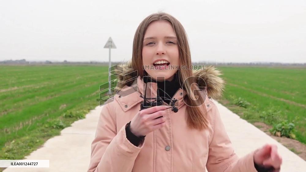 Ukrainian vlogger experiences high-tech spring farming in China