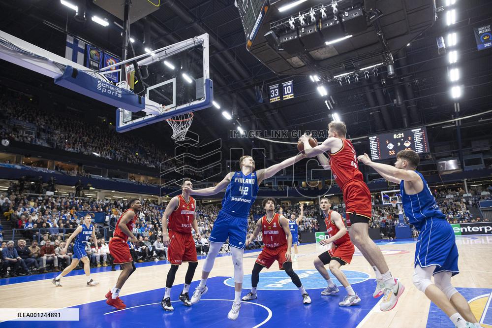 Basketball world championships qualifyhing match Finland vs Germany