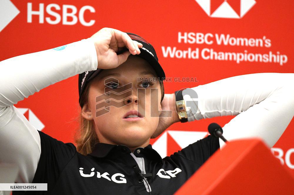 (SP)SINGAPORE-GOLF-WOMEN'S WORLD CHAMPIONSHIP-PRESS CONFERENCE
