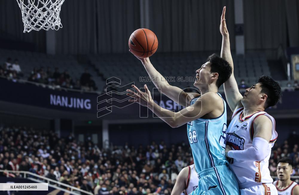 (SP)CHINA-NANJING-BASKETBALL-CBA LEAGUE-NANJING VS QINGDAO(CN)
