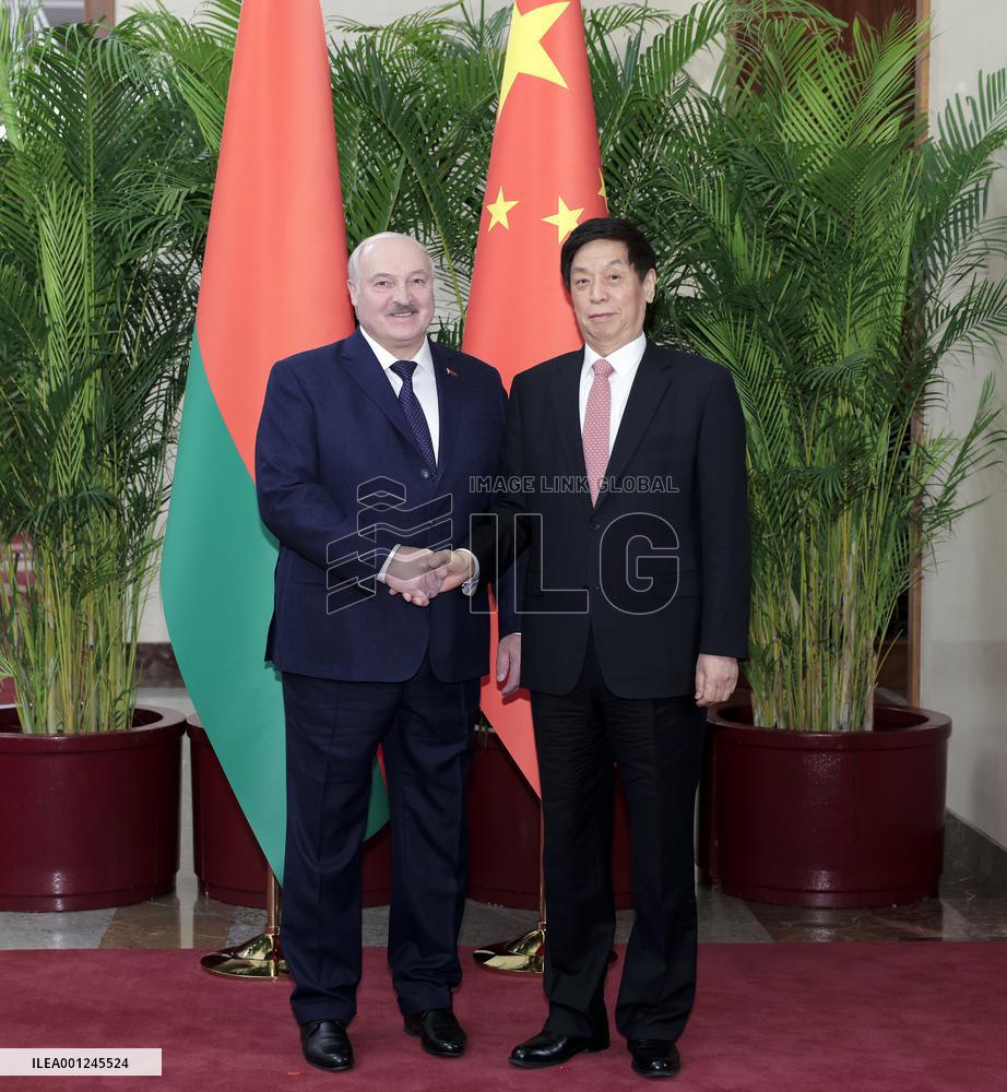 CHINA-BEIJING-LI ZHANSHU-BELARUS-LUKASHENKO-MEETING (CN)