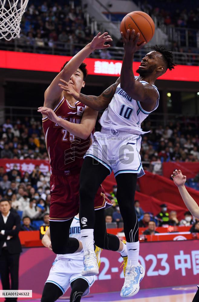 (SP)CHINA-QINGDAO-BASKETBALL-CBA LEAGUE-QINGDAO VS ZHEJIANG (CN)