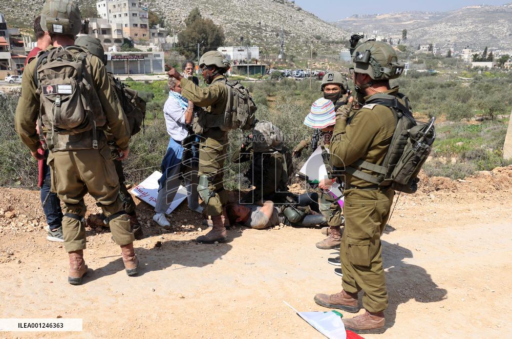 MIDEAST-HAWARA-PROTEST