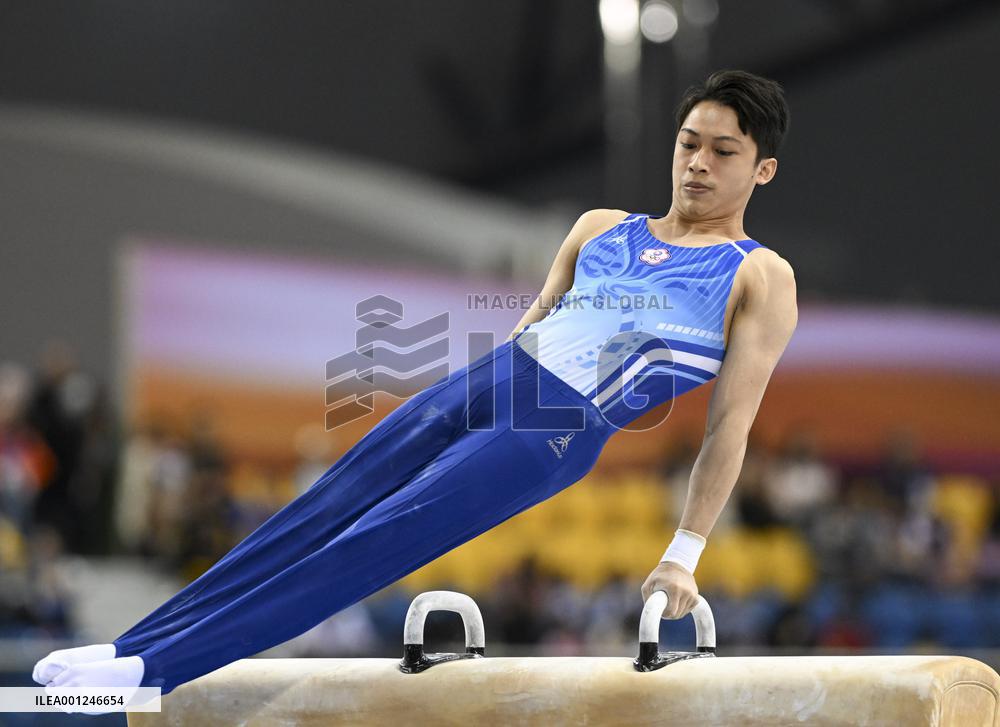 (SP)QATAR-DOHA-FIG-GYMNASTICS-WORLD CUP-POMMEL HORSE