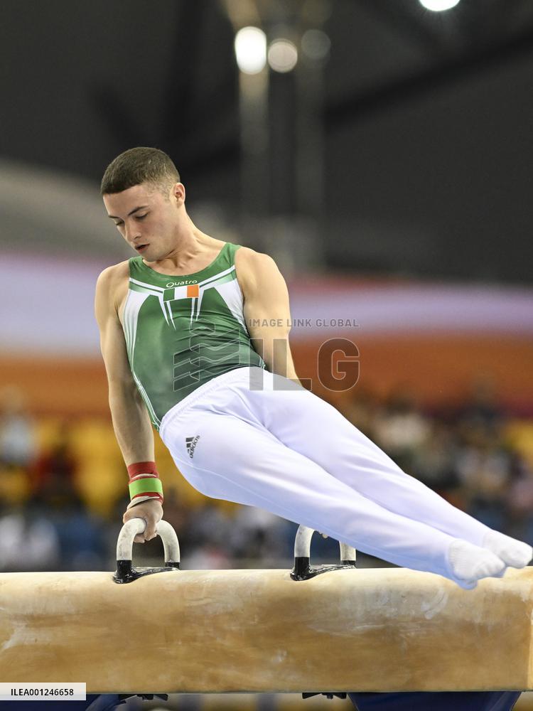 (SP)QATAR-DOHA-FIG-GYMNASTICS-WORLD CUP-POMMEL HORSE