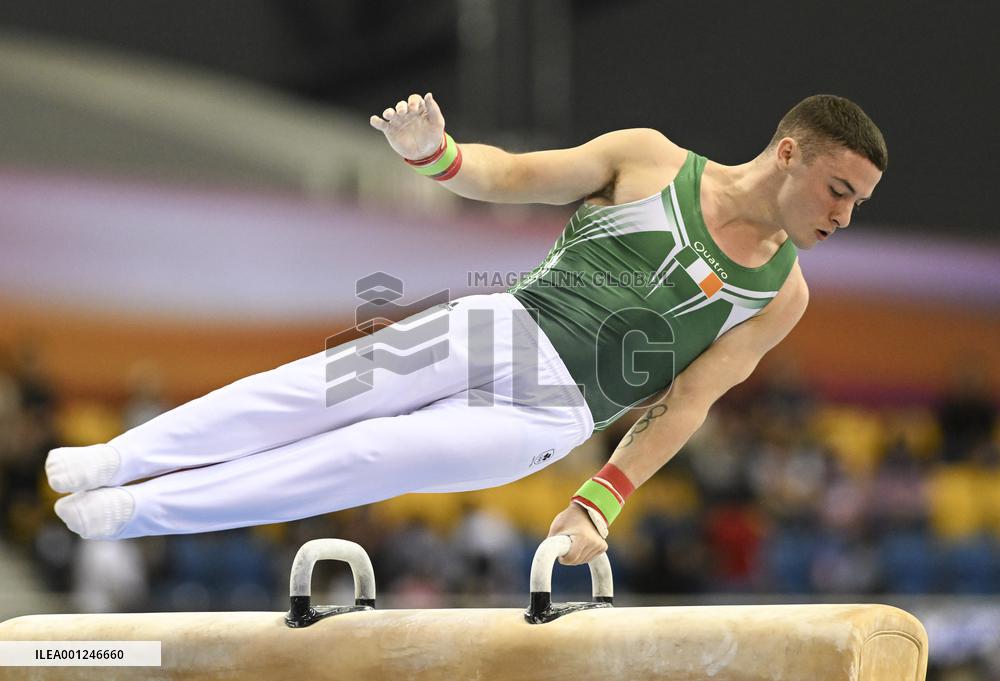 (SP)QATAR-DOHA-FIG-GYMNASTICS-WORLD CUP-POMMEL HORSE