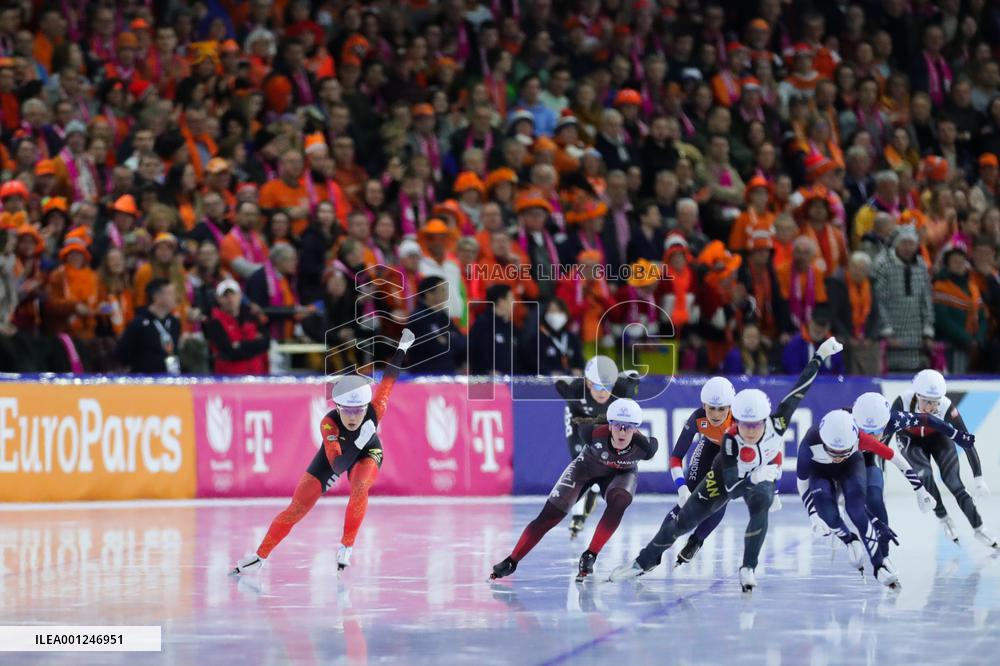 (SP)NETHERLANDS-HEERENVEEN-WORLD SPEED SKATING CHAMPIONSHIPS-WOMEN'S MASS START SEMIFINAL