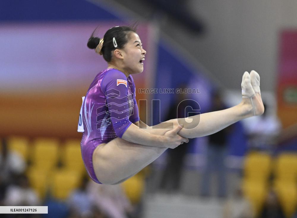 (SP)QATAR-DOHA-FIG-GYMNASTICS-WORLD CUP-WOMEN'S FLOOR EXERCISE