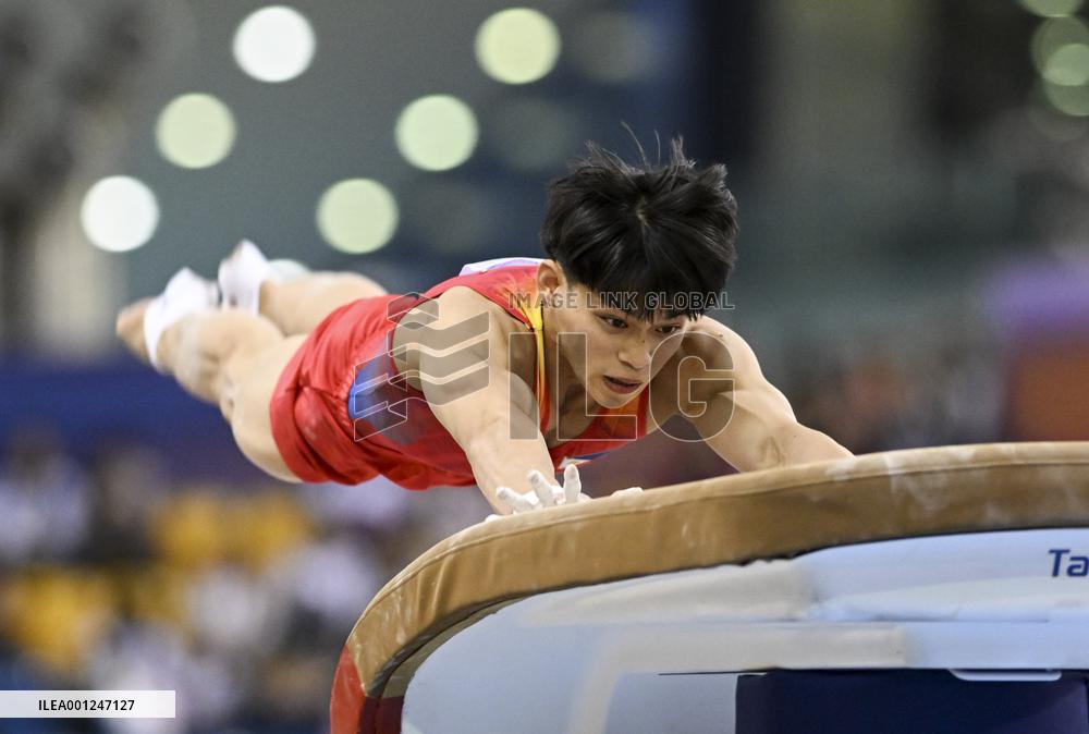 (SP)QATAR-DOHA-FIG-GYMNASTICS-WORLD CUP-MEN'S VAULT
