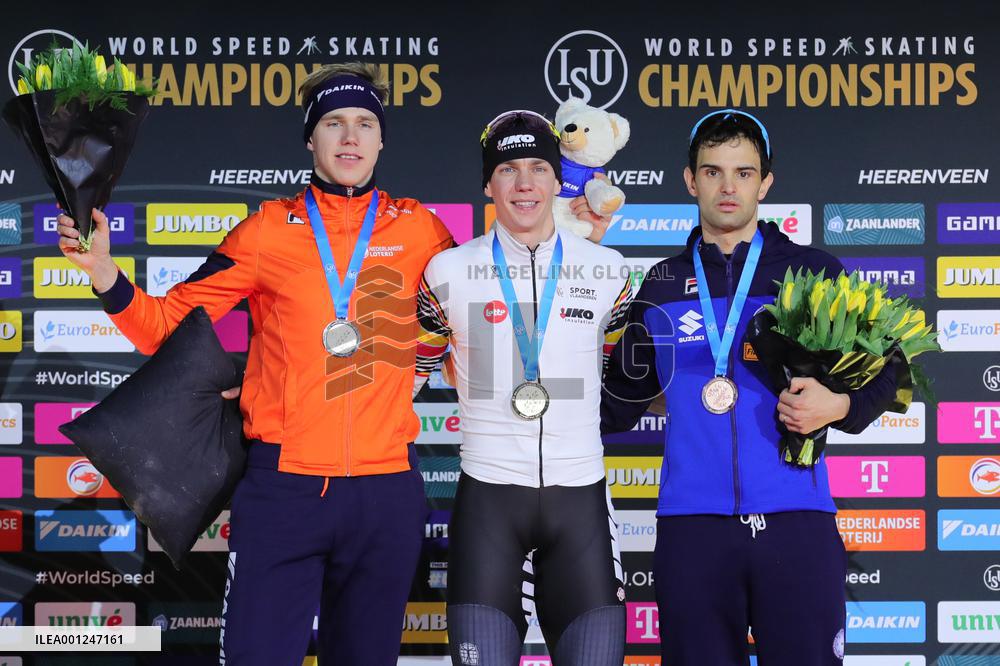 (SP)NETHERLANDS-HEERENVEEN-WORLD SPEED SKATING CHAMPIONSHIPS-MASS START MEN
