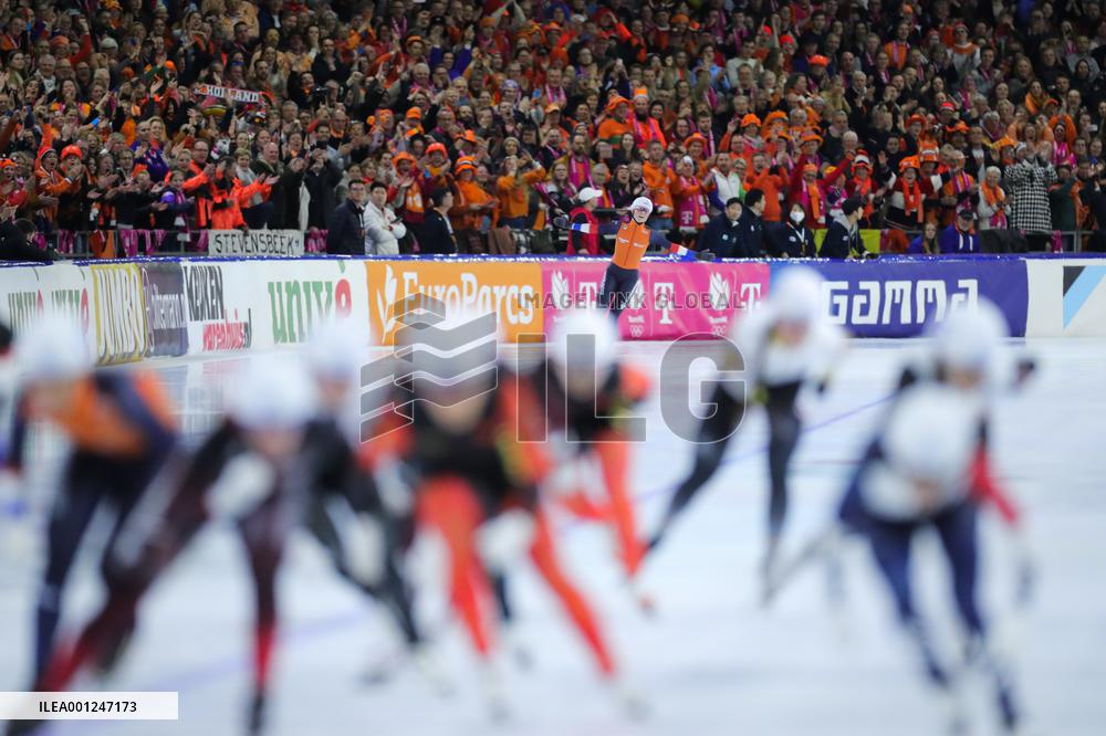 (SP)NETHERLANDS-HEERENVEEN-WORLD SPEED SKATING CHAMPIONSHIPS-MASS START WOMEN