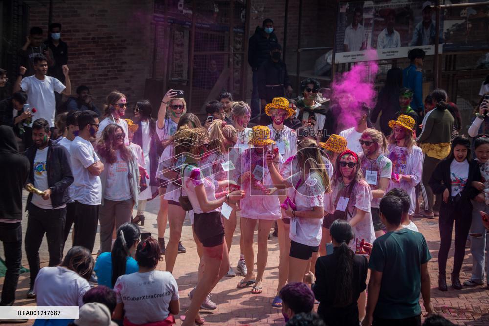 NEPAL-LALITPUR-HOLI FESTIVAL CELEBRATION