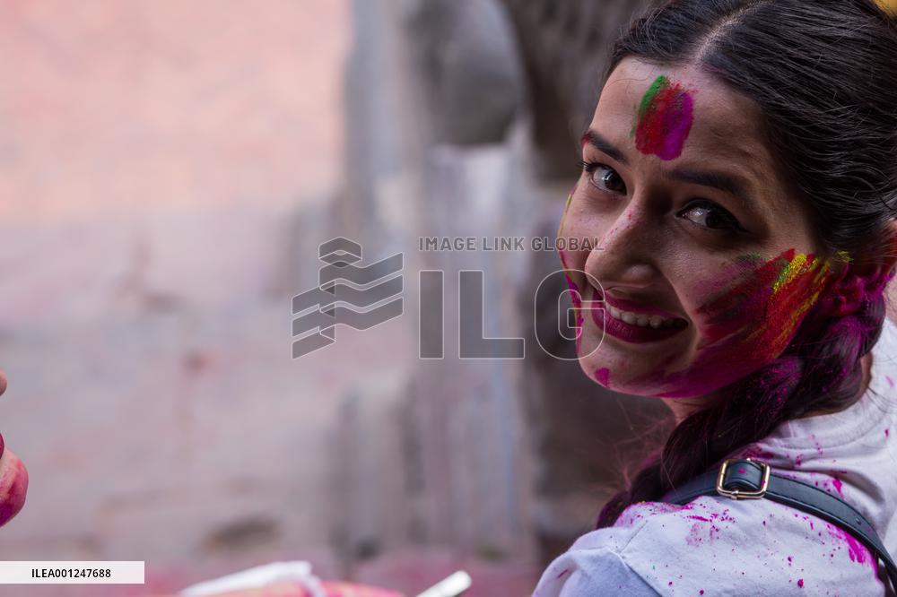 NEPAL-LALITPUR-HOLI FESTIVAL CELEBRATION