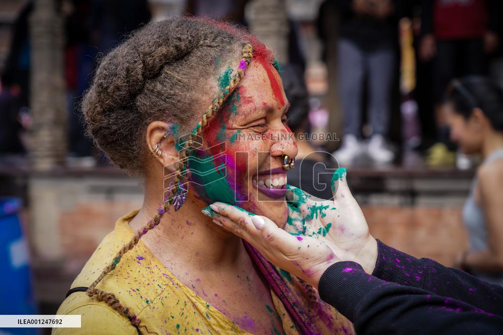 NEPAL-LALITPUR-HOLI FESTIVAL CELEBRATION