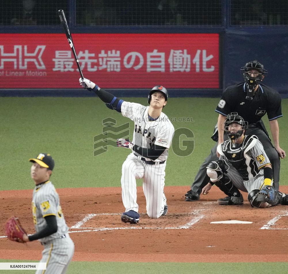 Baseball: Japan's WBC warm-up game