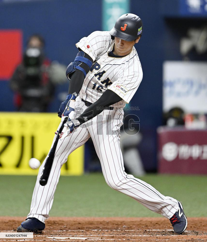 Baseball: Japan's WBC warm-up game