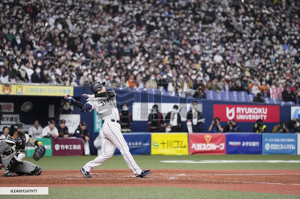 Baseball: Japan's WBC warm-up game