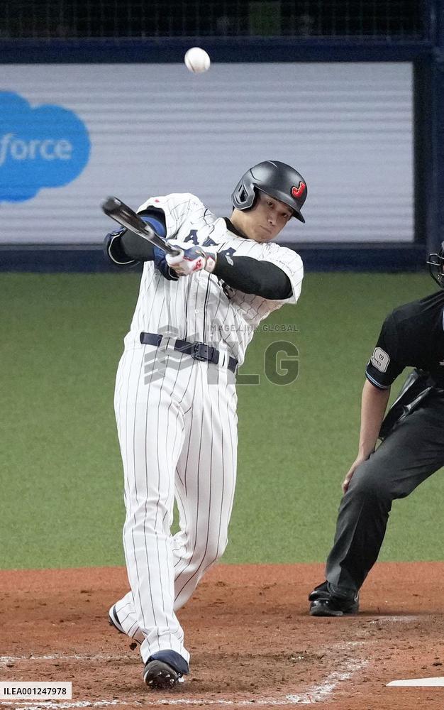Baseball: Japan's WBC warm-up game