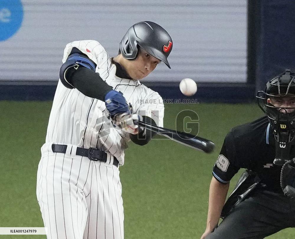 Baseball: Japan's WBC warm-up game