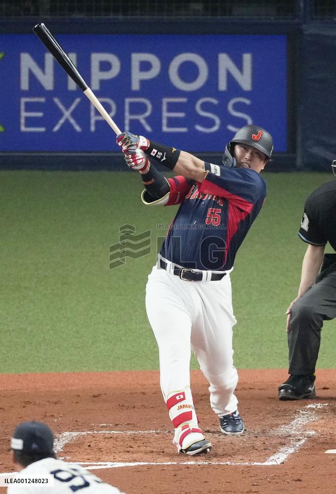Baseball: Japan's WBC warm-up game