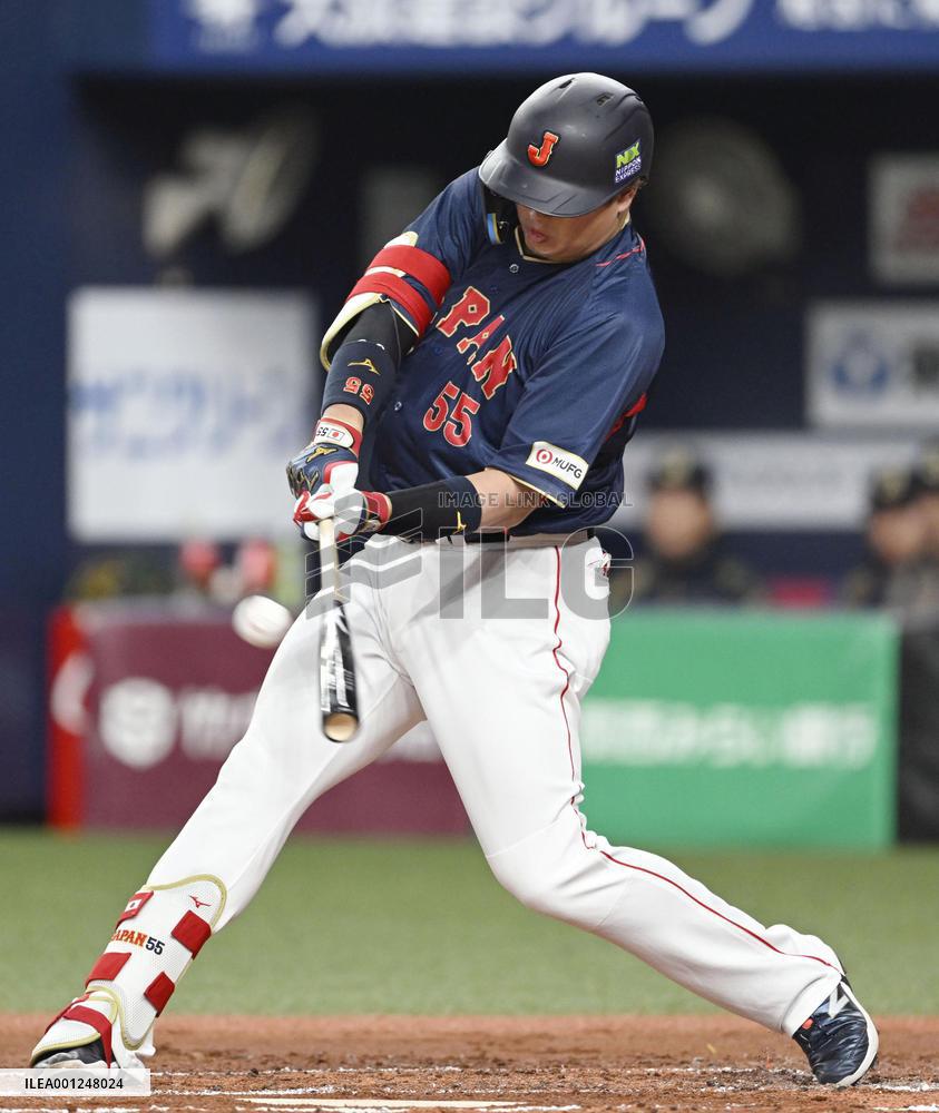 Baseball: Japan's WBC warm-up game