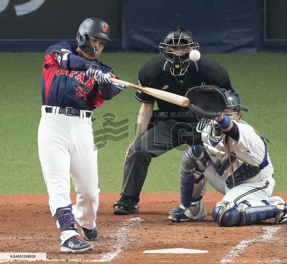 Baseball: Japan's WBC warm-up game