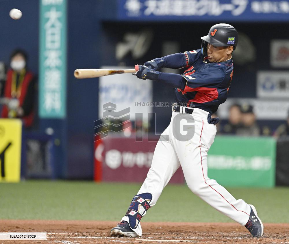 Baseball: Japan's WBC warm-up game
