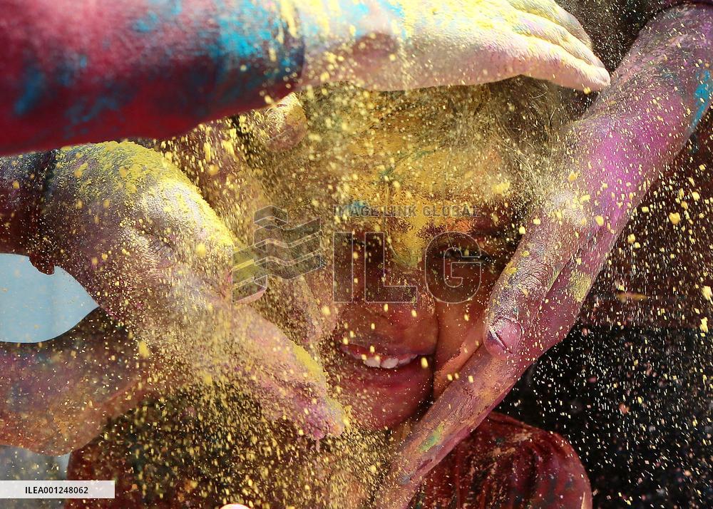 INDIA-BENGALURU-HOLI FESTIVAL CELEBRATION