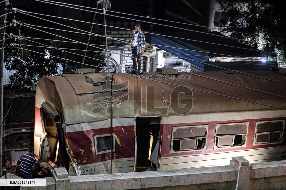 EGYPT-QALYUBIA-TRAIN-DERAILMENT