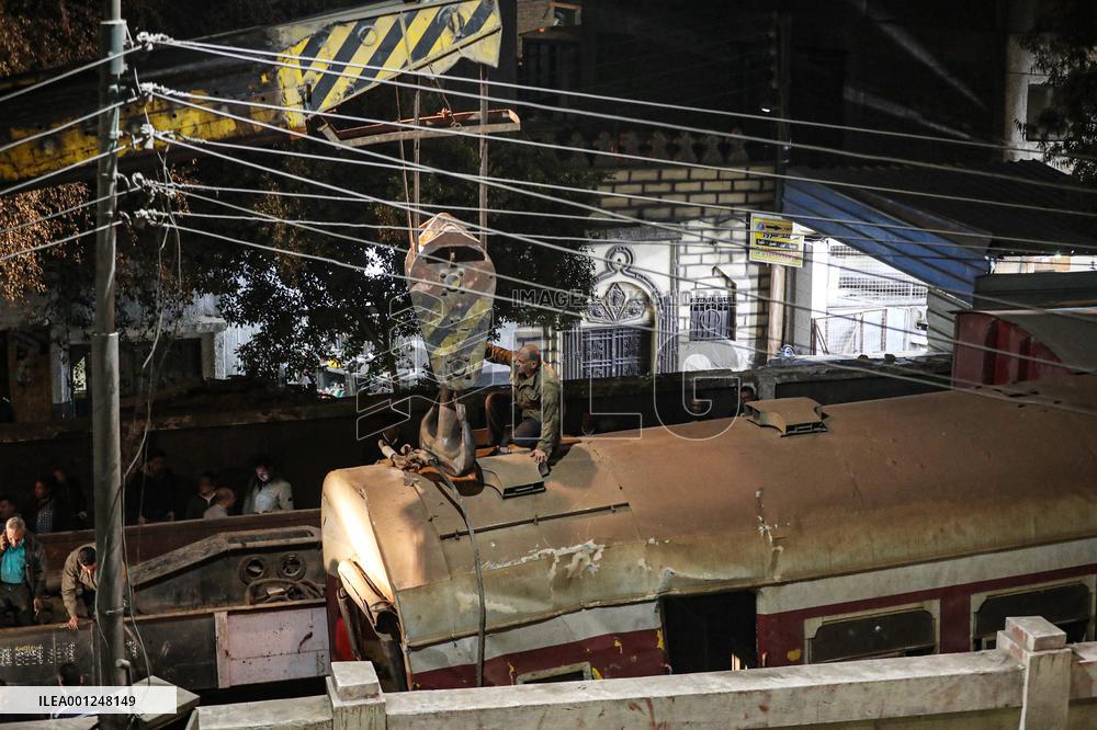 EGYPT-QALYUBIA-TRAIN-DERAILMENT