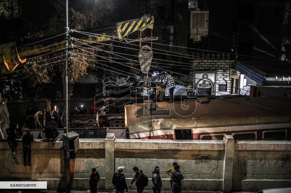 EGYPT-QALYUBIA-TRAIN-DERAILMENT