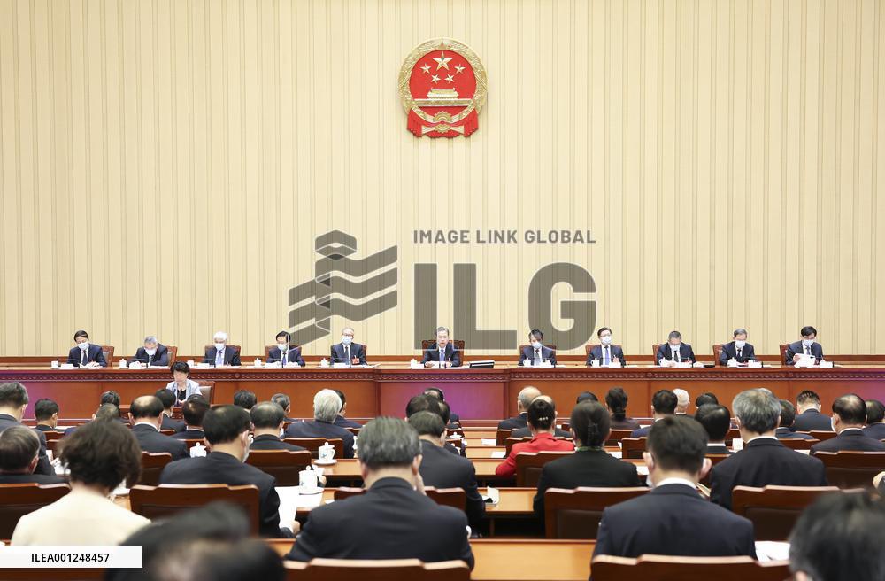 (TWO SESSIONS)CHINA-BEIJING-NPC-PRESIDIUM-MEETING (CN)