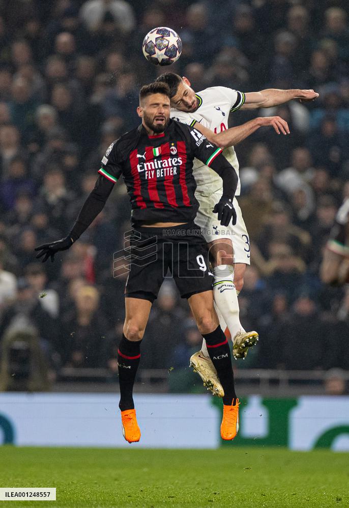 (SP)BRITAIN-LONDON-FOOTBALL-UEFA CHAMPIONS LEAGUE-AC MILAN VS TOTTENHAM HOTSPUR