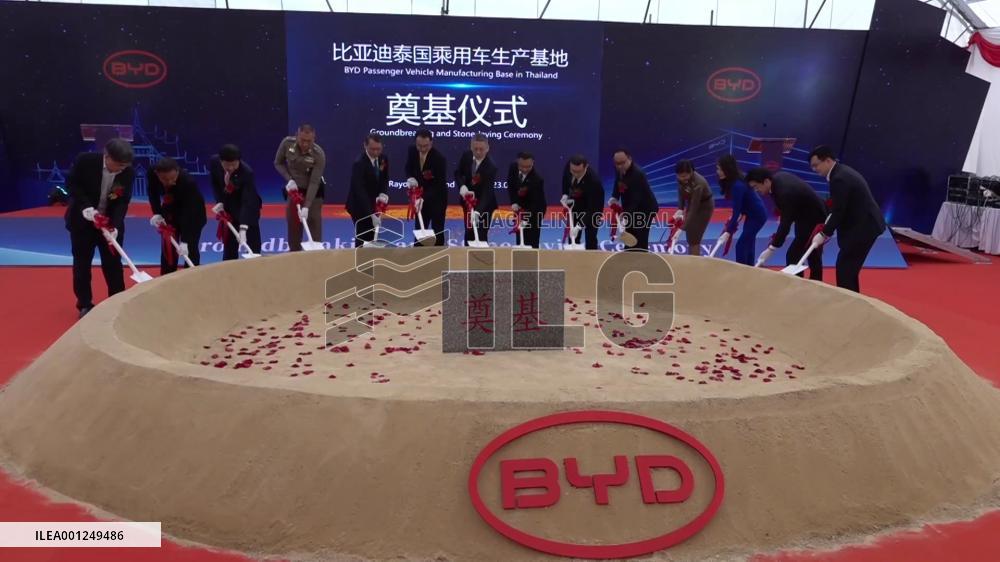 China's carmaker BYD breaks ground on Thailand plant