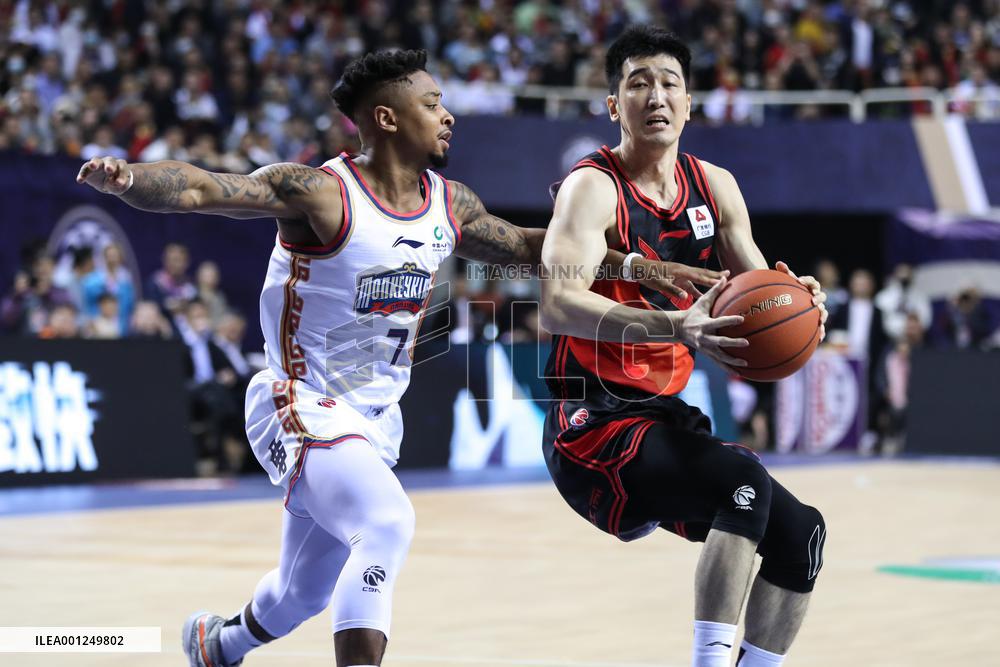 (SP)CHINA-NANJING-BASKETBALL-CBA LEAGUE-NANJING VS SUZHOU (CN)