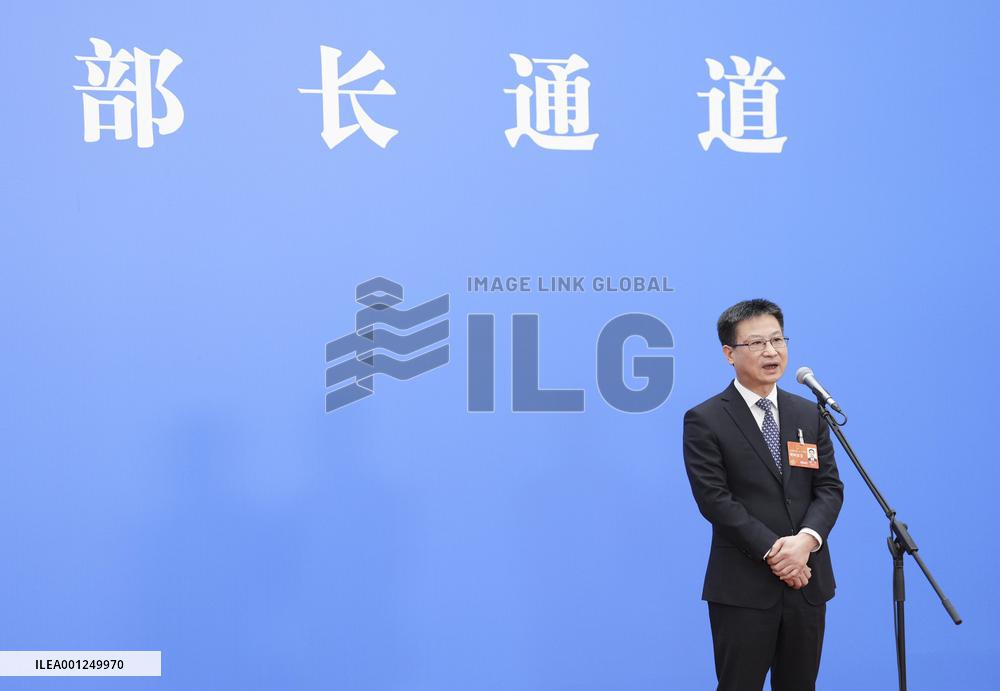 (TWO SESSIONS)CHINA-BEIJING-NPC-MINISTERS-INTERVIEW (CN)