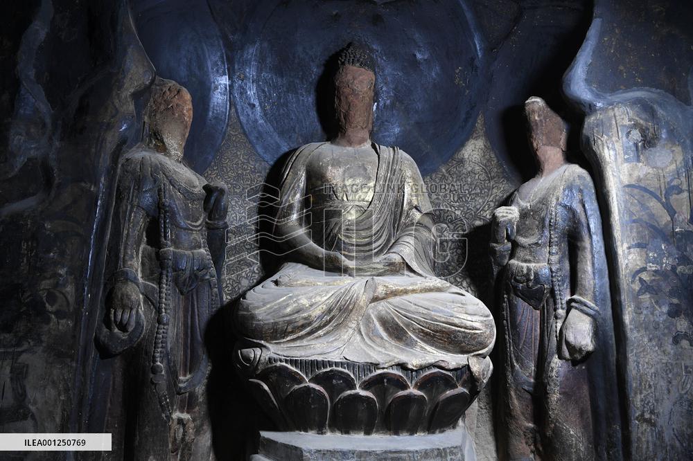 CHINA-NINGXIA-GUYUAN-XUMISHAN GROTTOES-RESTORATION (CN)