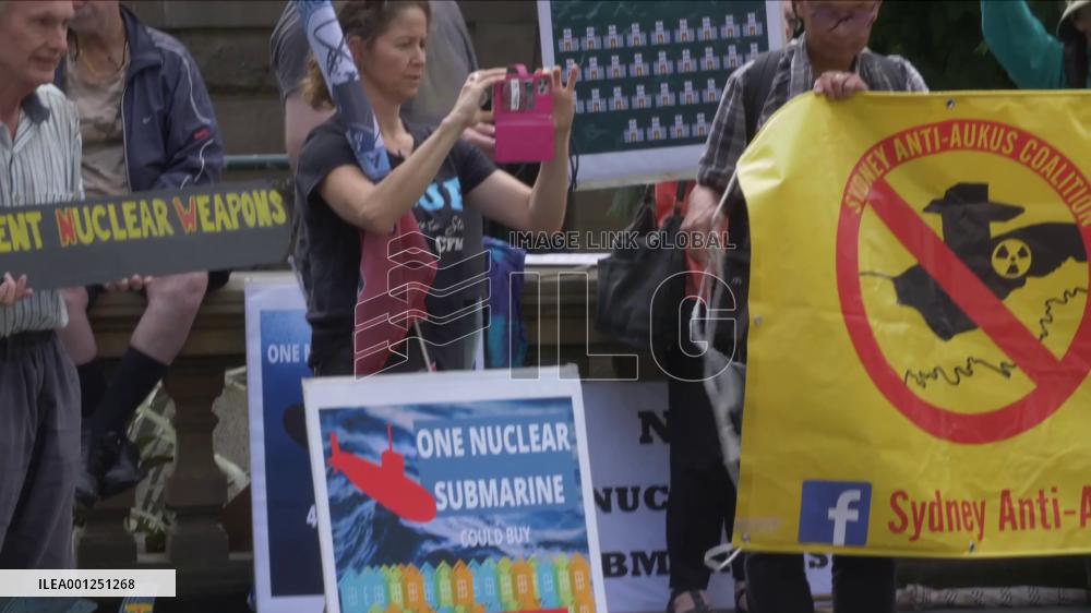 Australians protest against AUKUS nuclear submarine deal
