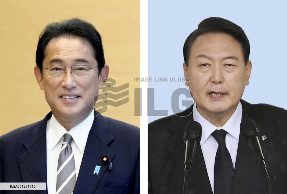 Japan's Kishida, S. Korea's Yoon hold summit talks in Tokyo