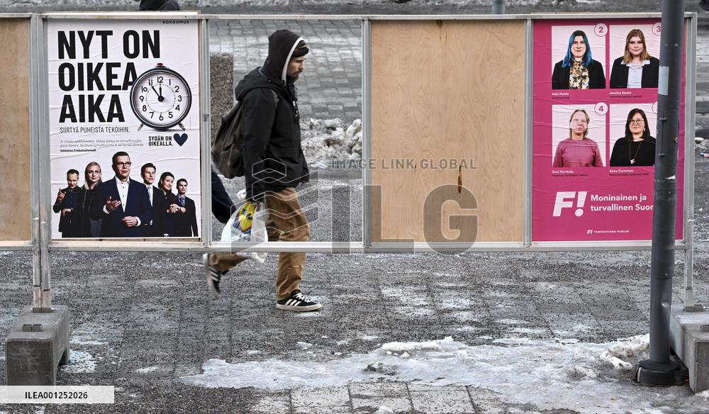 FINLAND - PARLIAMENTARY ELECTIONS - POSTERS