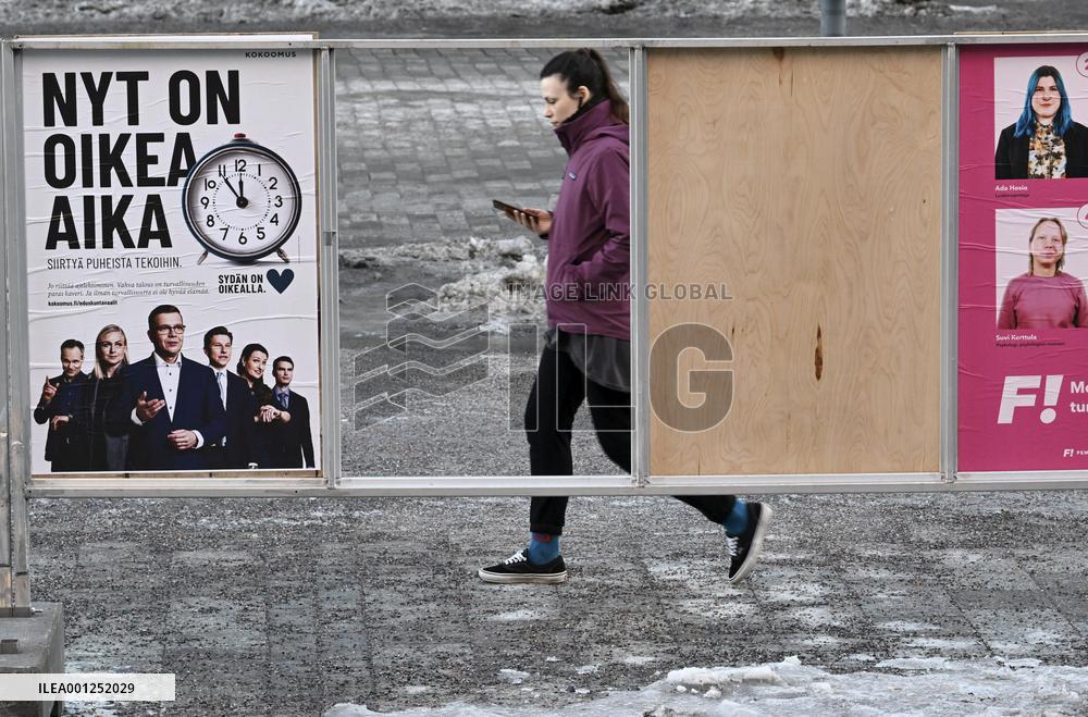 FINLAND - PARLIAMENTARY ELECTIONS - POSTERS
