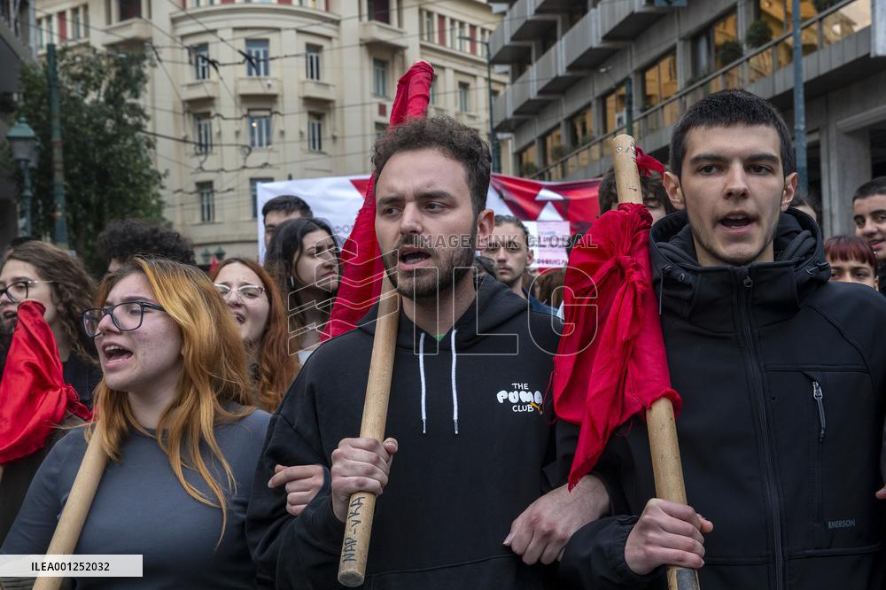 GREECE-ATHENS-TRAIN ACCIDENT-DEMONSTRATION