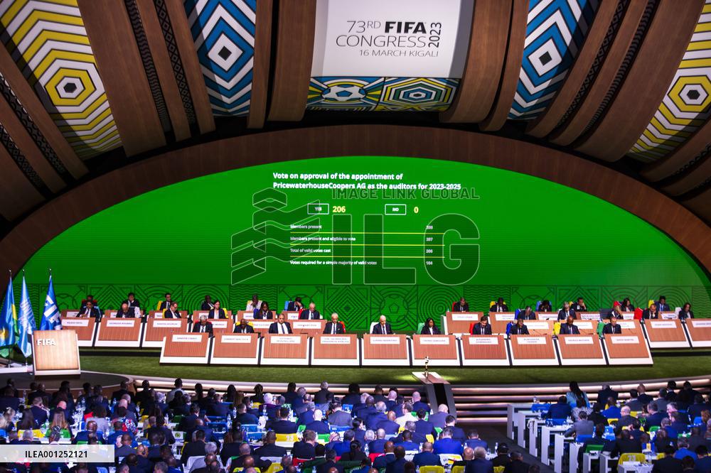 (SP)RWANDA-KIGALI-FIFA-73RD CONGRESS-PRESIDENT