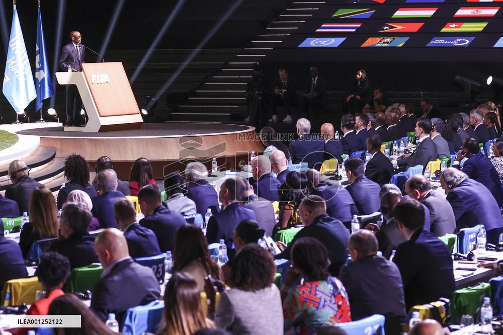 (SP)RWANDA-KIGALI-FIFA-73RD CONGRESS-PRESIDENT